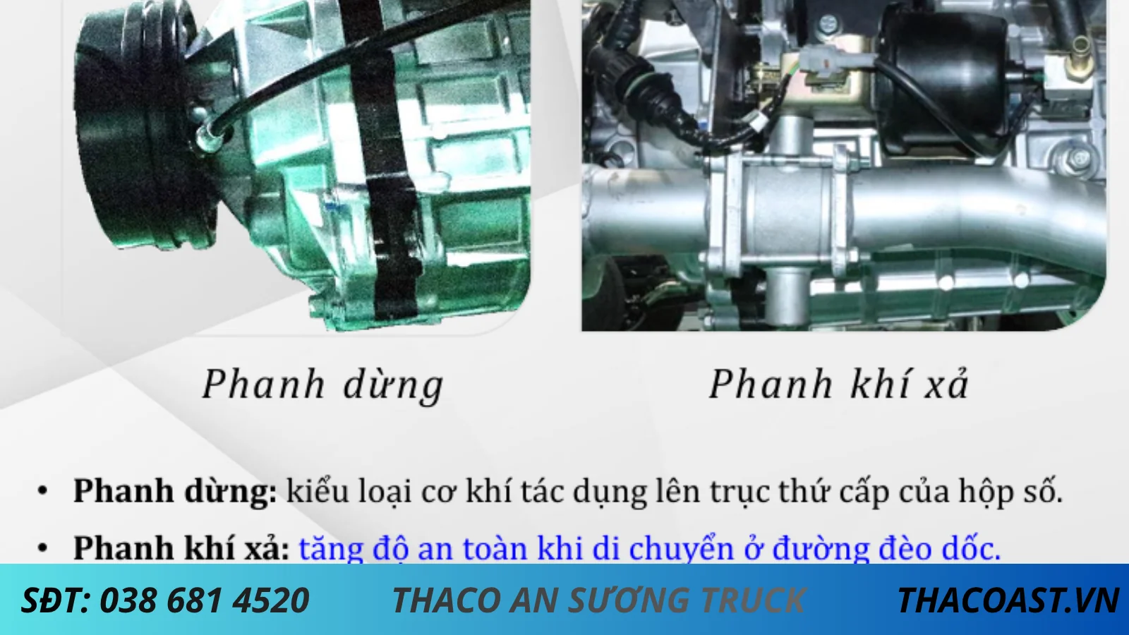 PHANH PHỤ XE TẢI 3T5 THACO LINKER T2-6.9