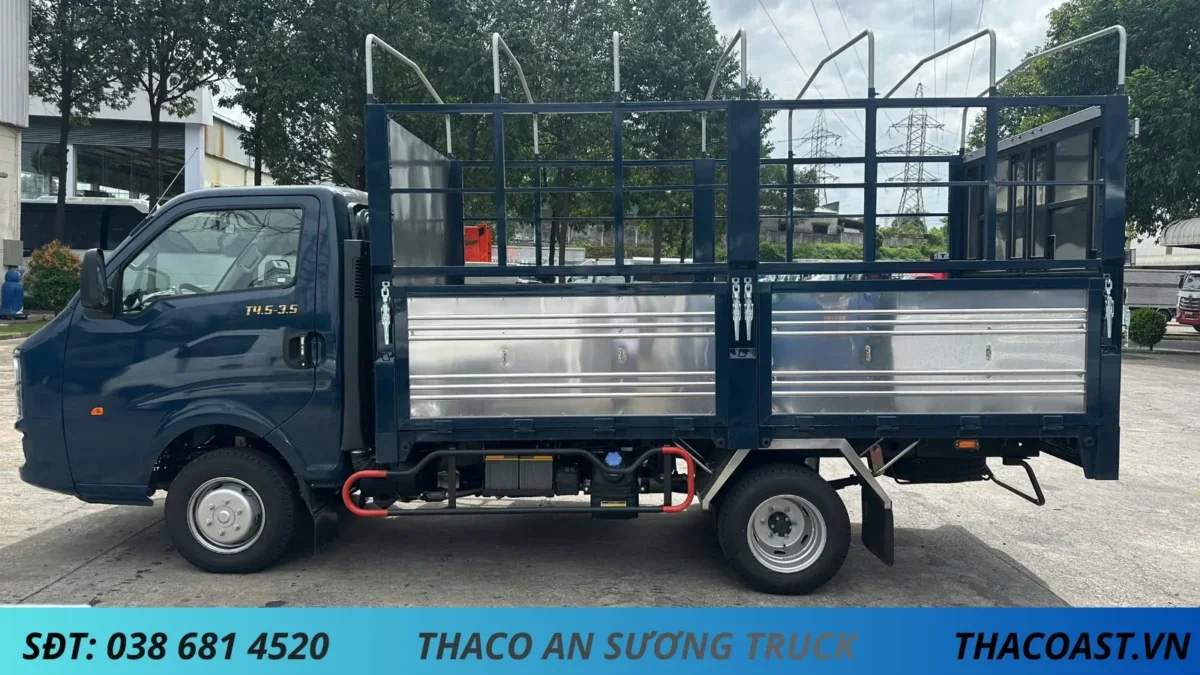 XE TẢI 2 TẤN THACO LINKER T4.5-3.5 THÙNG MUI BẠT 5 BỬNG DÀI 3M5