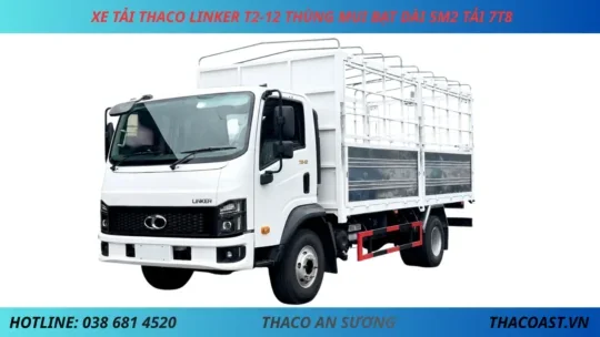 ẢNH NỀN THACO LINKER T2-12 5M2 THÙNG MUI BẠT XE TẢI 8 TẤN THACO LINKER T2-12 THÙNG MUI BẠT DÀI 5M2