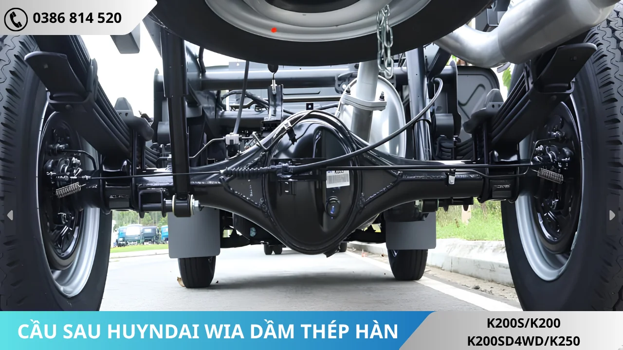 CẦU SAU HUYNDAI WIA DẦM THÉP HÀN