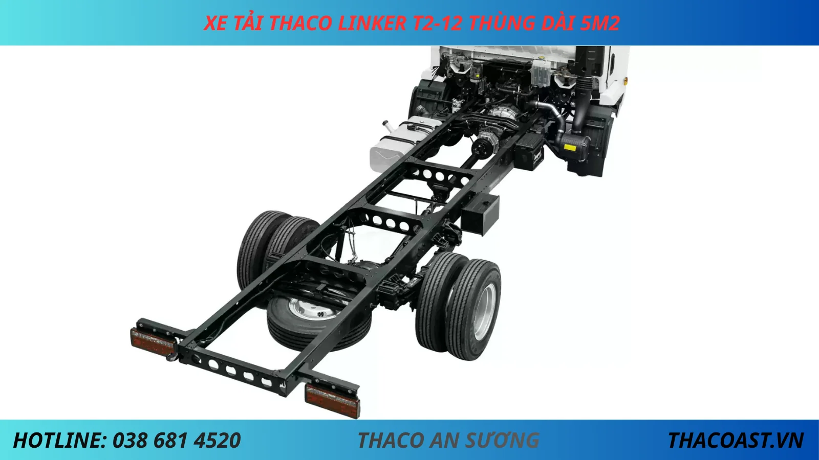 CHASSIS THACO LINKER T2-12 THÙNG DÀI 5M2