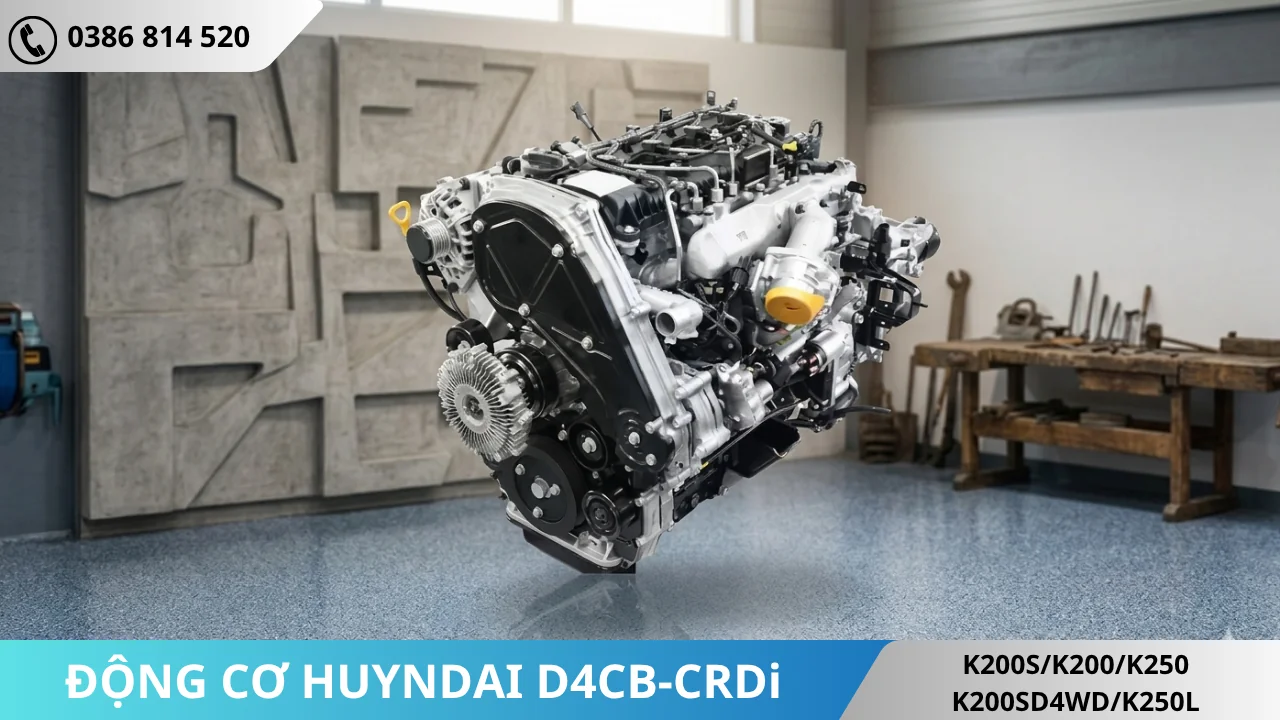 ĐỘNG CƠ XE MANG THƯƠNG HIỆU HUYNDAI D4CB MẠNH MẼ VÀ TIẾT KIỆM