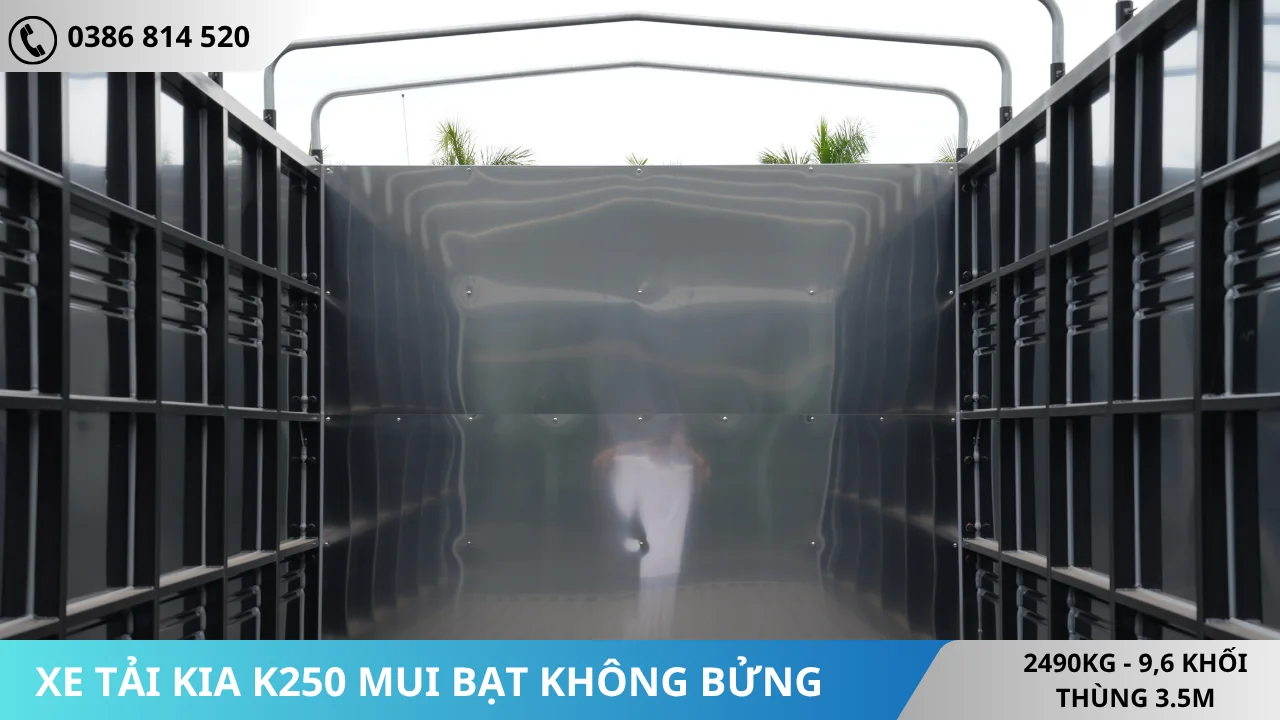 Vách thùng mui bạt không bửng Kia K250