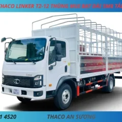 _NỀN XE TẢI THACO LINKER T2-12 THÙNG MUI BẠT DÀI 5M8 TẢI 4990KG XE TẢI 5 TẤN THACO LINKER T2-12 THÙNG MUI BẠT DÀI 5M8