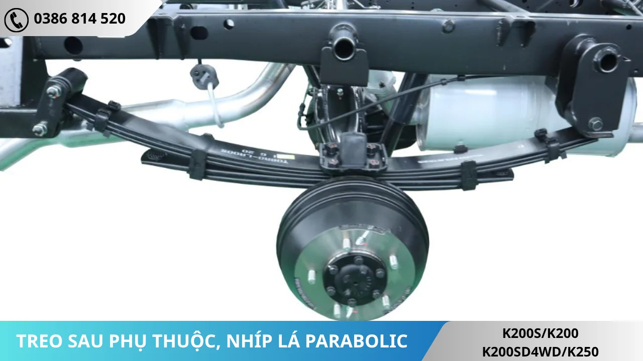 HỆ THỐNG TREO SAU PHỤ THUỘC TRÊN CÁC DÒNG XE TẢI KIA