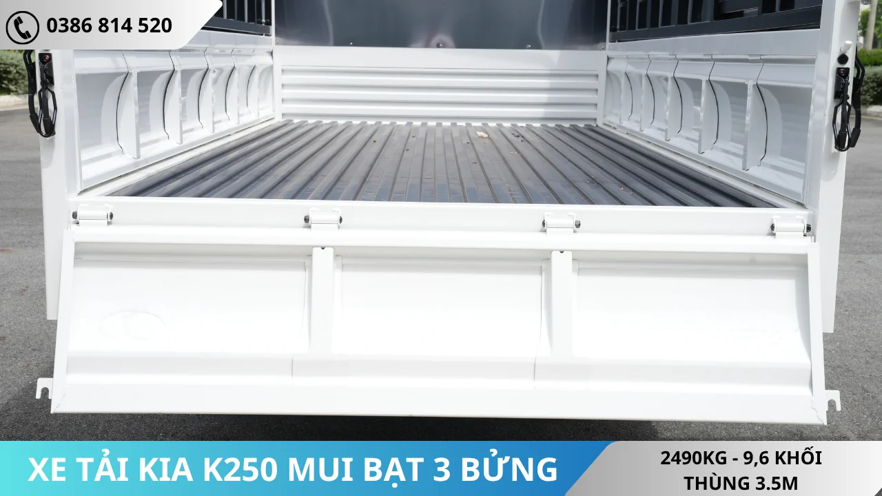 VÁCH BỬNG KIA K250 MUI BẠT 3 BỬNG