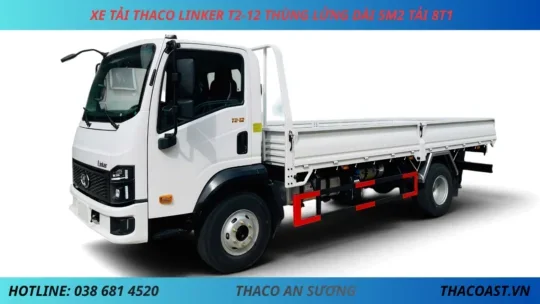XE TẢI THACO LINKER T2-12 THÙNG LỬNG DÀI 5M2 TẢI 8T1 (3) XE TẢI 8 TẤN THACO LINKER T2-12 THÙNG LỬNG DÀI 5M2