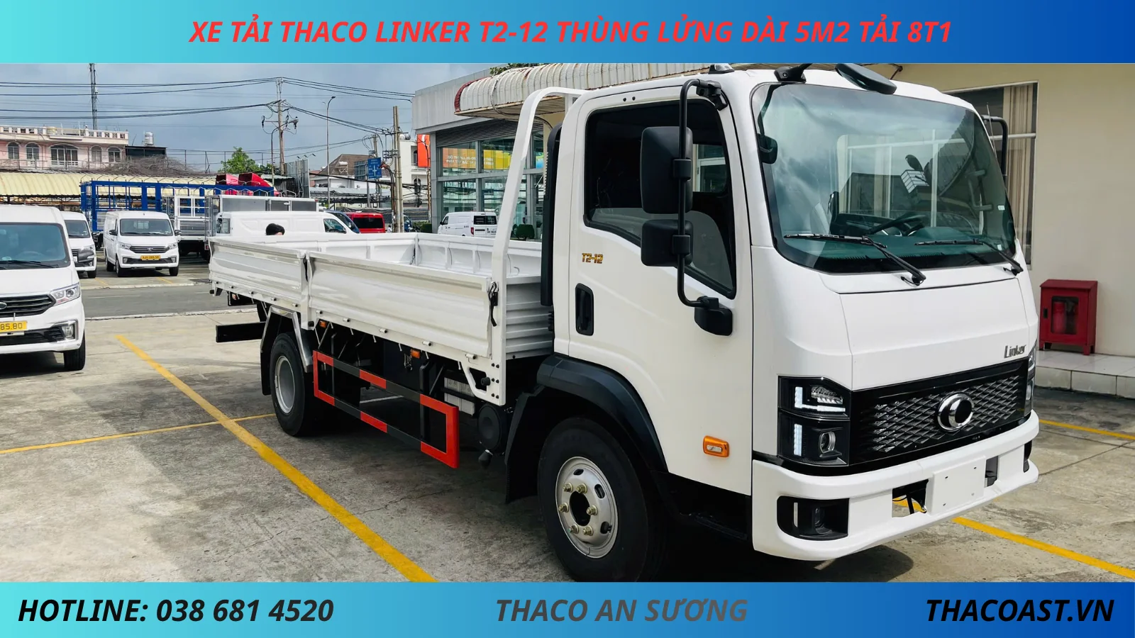 XE TẢI 8 TẤN THACO LINKER T2-12 THÙNG LỬNG DÀI 5M2 