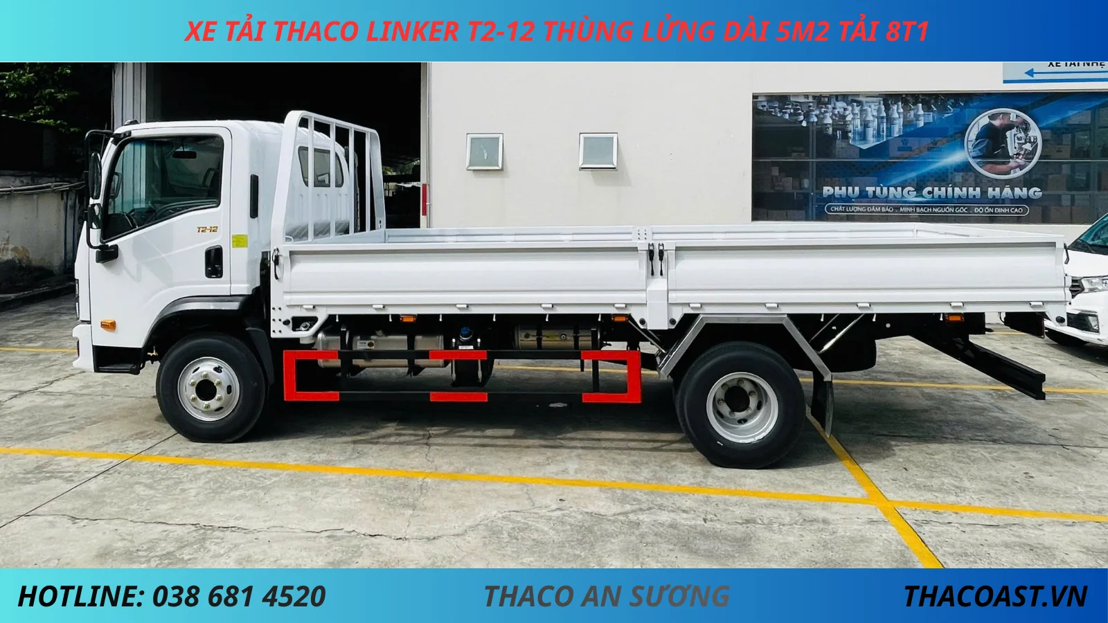THACO LINKER T2-12 Thùng Lửng màu trắng