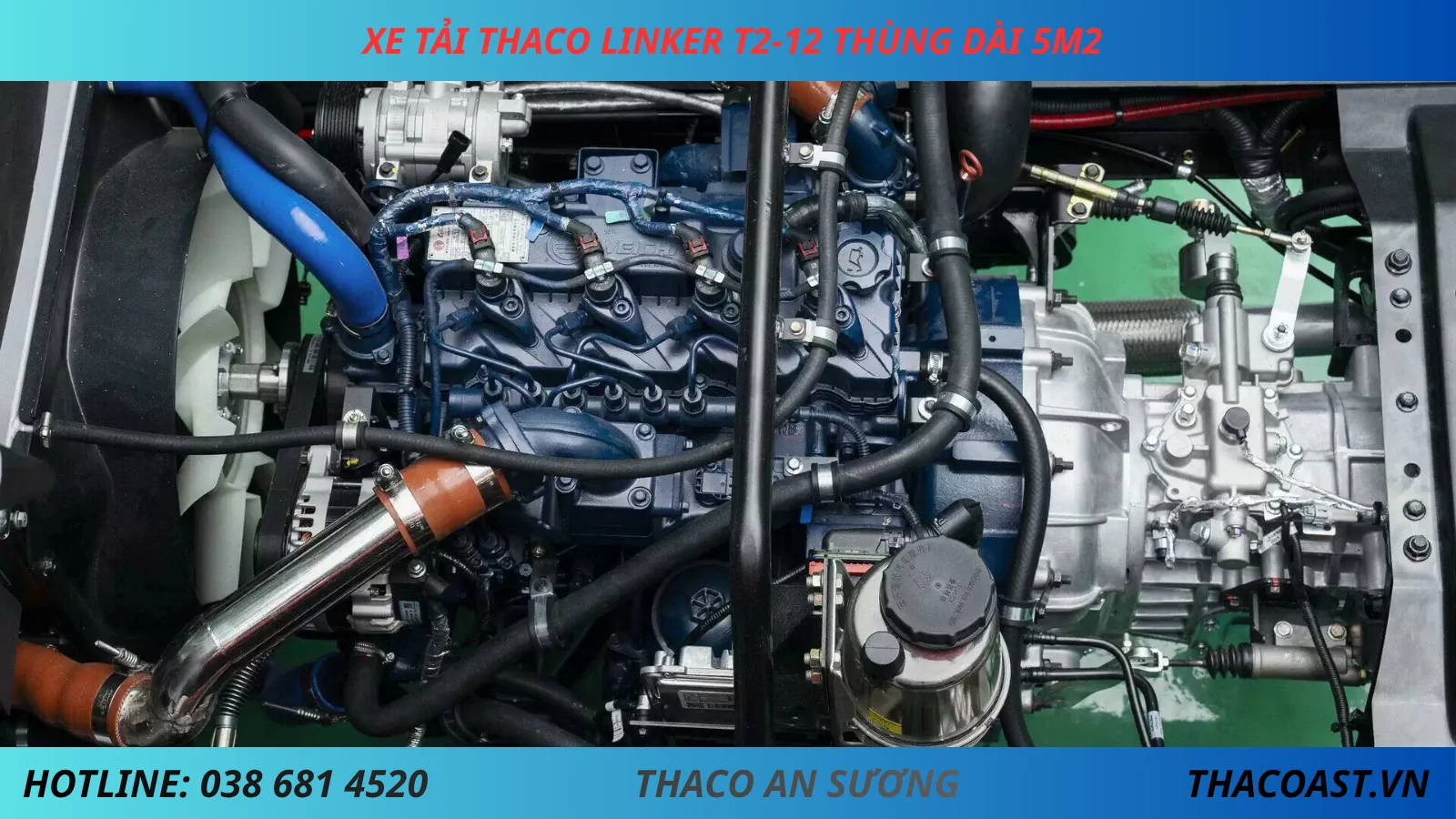 ĐỘNG CƠ THACO LINKER T2-12 THÙNG DÀI 5M2