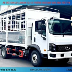 XE TẢI THACO LINKER T2-12 THÙNG MUI BẠT DÀI 5M2 TẢI 7T8 XE TẢI 8 TẤN THACO LINKER T2-12 THÙNG MUI BẠT DÀI 5M2