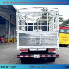 XE TẢI THACO LINKER T2-12 THÙNG MUI BẠT DÀI 5M2 TẢI 7T8 (4) XE TẢI 8 TẤN THACO LINKER T2-12 THÙNG MUI BẠT DÀI 5M2