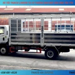XE TẢI THACO LINKER T2-12 THÙNG MUI BẠT DÀI 5M2 TẢI 7T8 (5) XE TẢI 8 TẤN THACO LINKER T2-12 THÙNG MUI BẠT DÀI 5M2