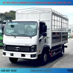 XE TẢI THACO LINKER T2-12 THÙNG MUI BẠT DÀI 5M2 TẢI 7T8 (8) XE TẢI 8 TẤN THACO LINKER T2-12 THÙNG MUI BẠT DÀI 5M2