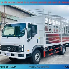 _XE TẢI THACO LINKER T2-12 THÙNG MUI BẠT DÀI 5M8 TẢI TRẮNG XE TẢI 5 TẤN THACO LINKER T2-12 THÙNG MUI BẠT DÀI 5M8