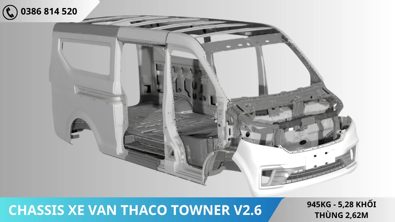 Chassis xe van Thaco V2.6
