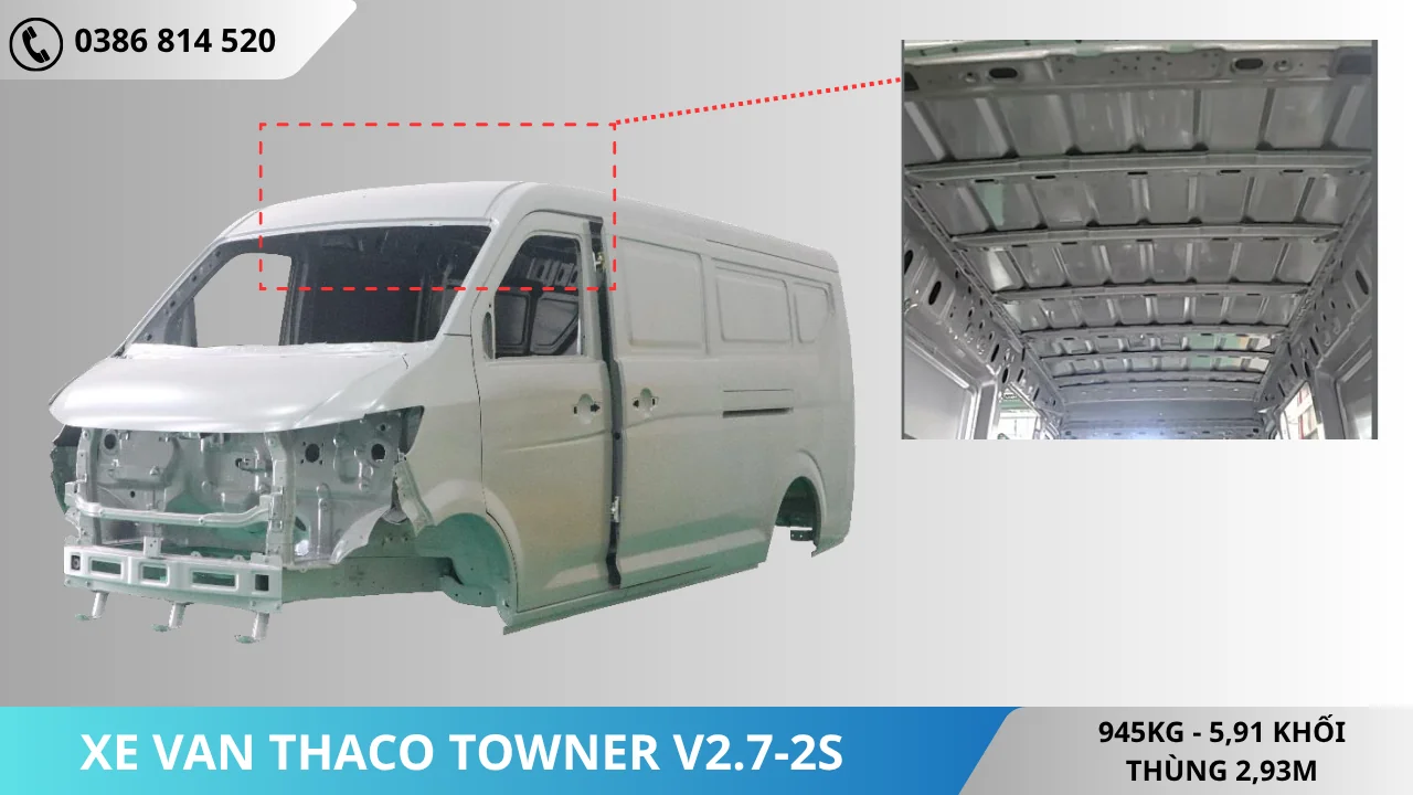 Chassis xe van Thaco V2.7