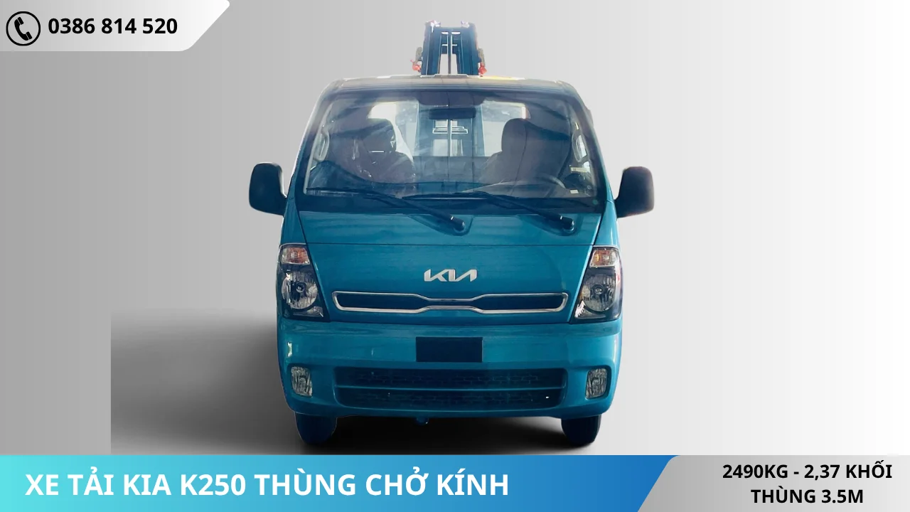 ĐẦU XE KIA K250 GÁ CHỞ KÍNH