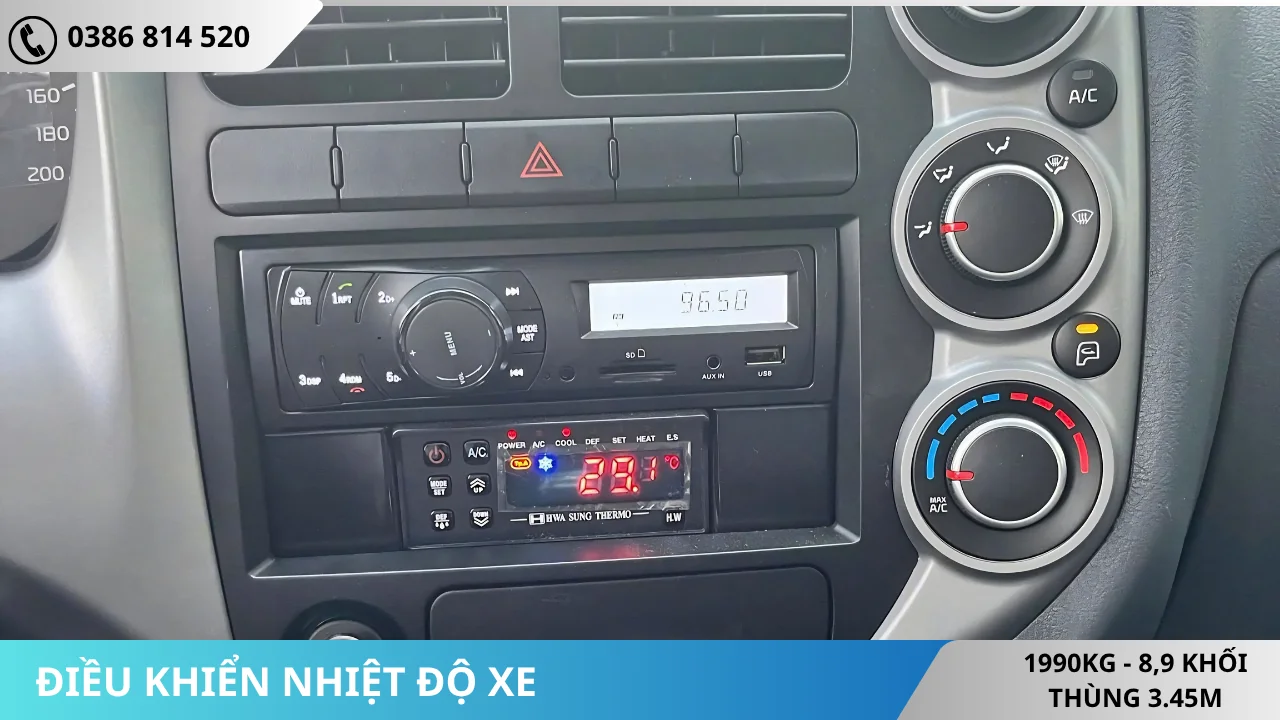 Bảng điều khiển kèm điều khiển nhiệt độ dàn lạnh