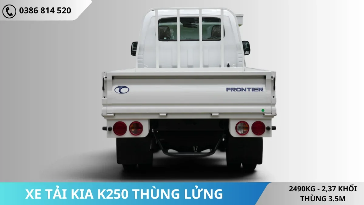 ĐUÔI XE XE TẢI KIA K250 THÙNG LỬNG
