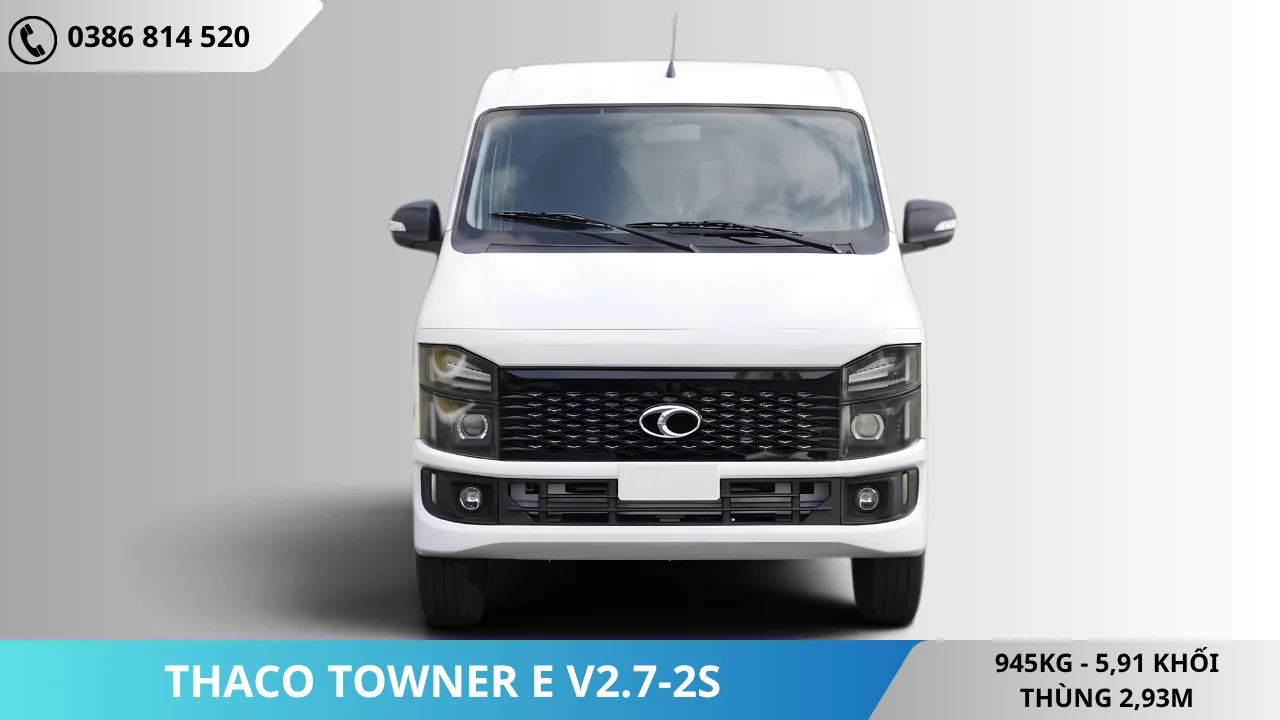 Đầu xe Xe van điện Thaco Towner E V2.7-2S