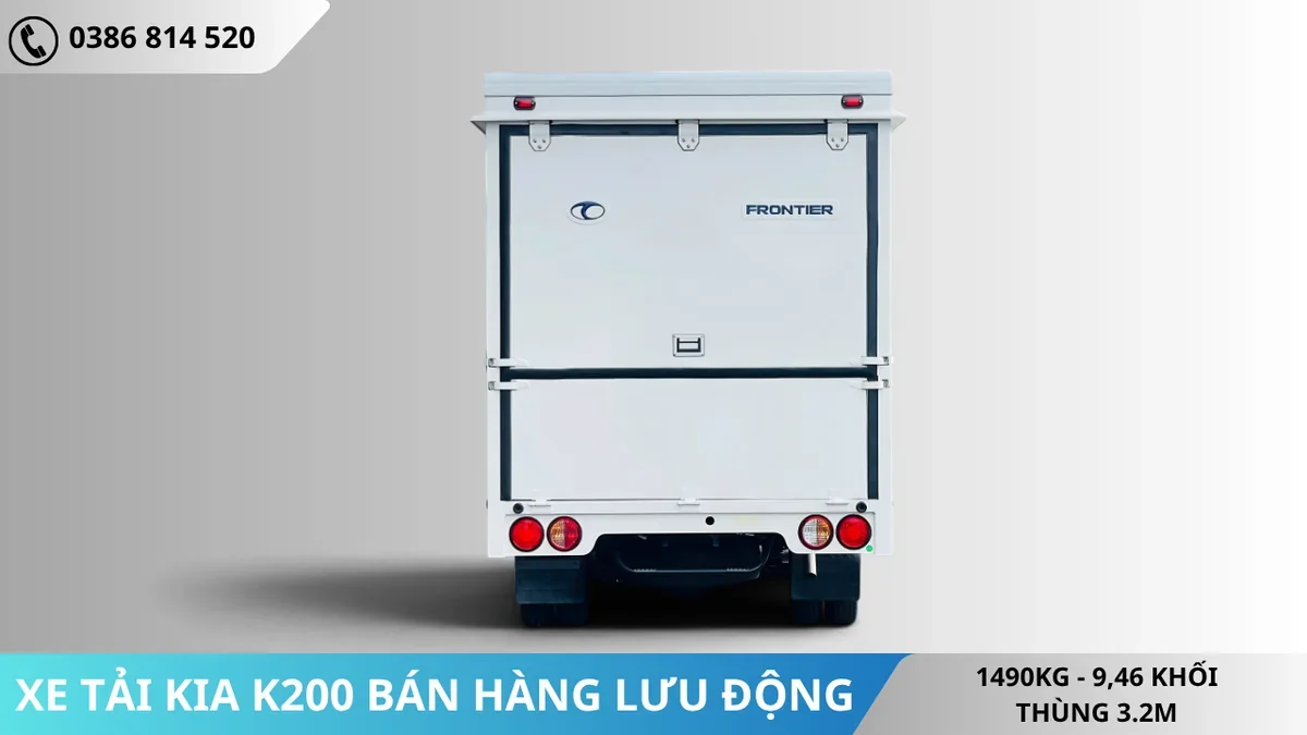 Đuôi Xe tải Kia K200 bán hàng lưu động Đuôi Xe tải Kia K200 bán hàng lưu động