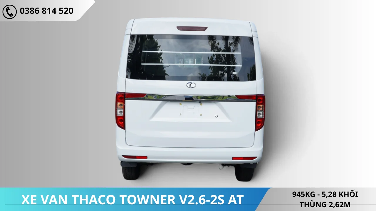 Đuôi Xe van Thaco Towner V2.6-2S-AT
