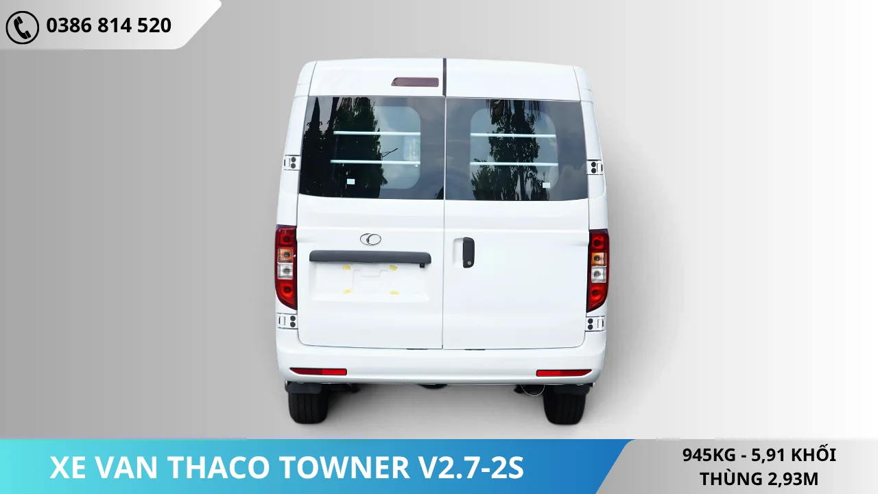 Đuôi Xe van Thaco Towner V2.7-2S