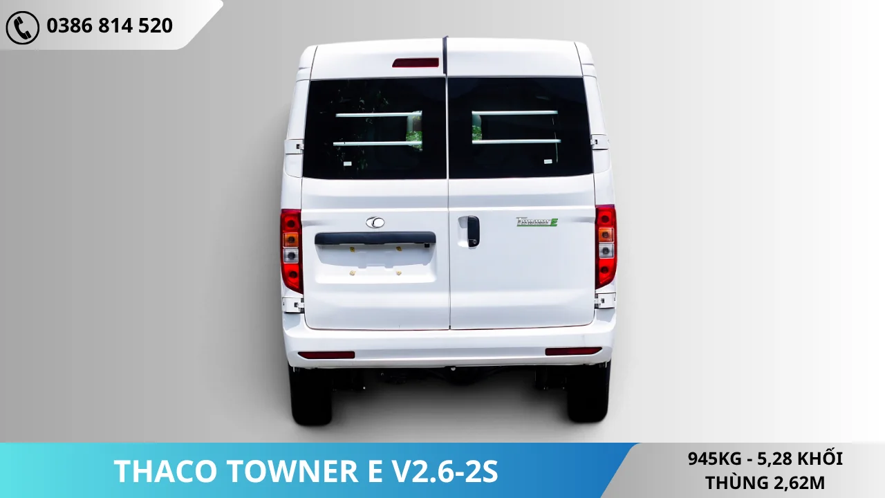 Đuôi Xe van điện Thaco Towner E V2.6-2S