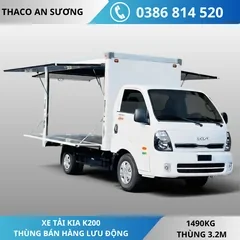 HÌNH NỀN WEB KIA K200 BHLĐ XE TẢI KIA K200 THÙNG BÁN HÀNG LƯU ĐỘNG |THÙNG 3M2 |1490KG