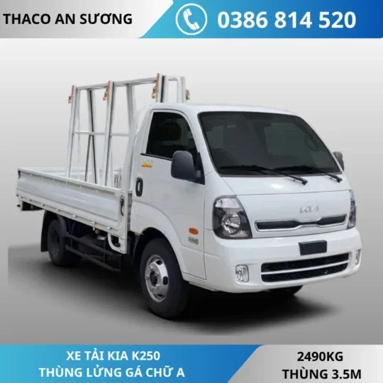 Xe tải Kia K250 thùng chở kính