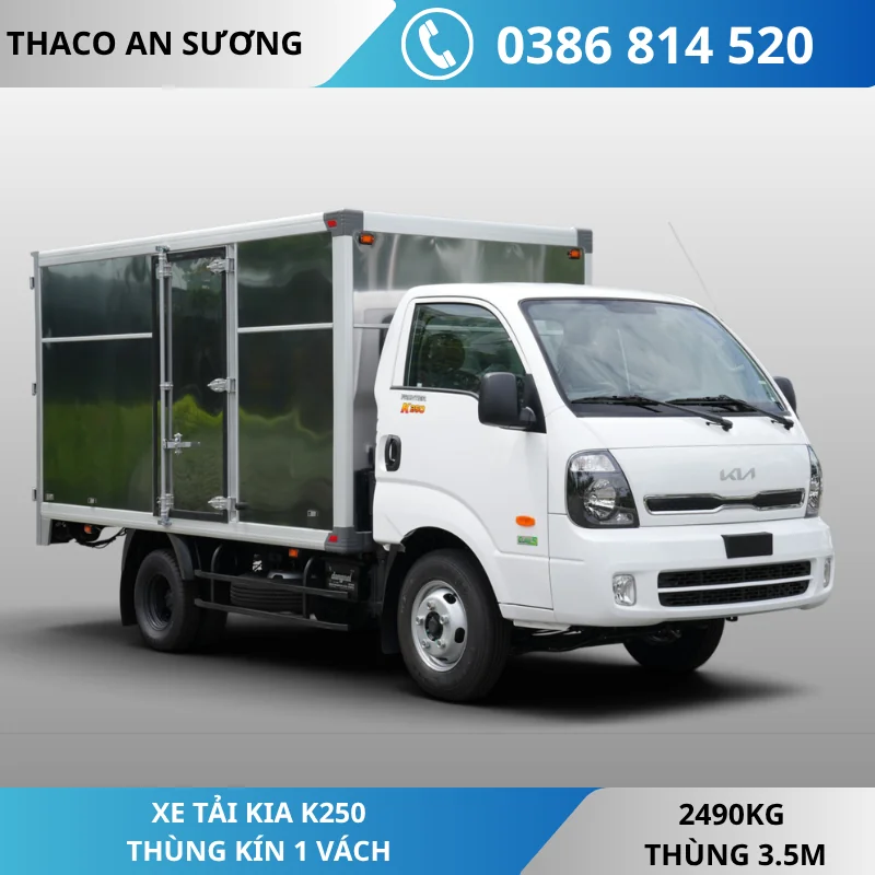 Xe tải Kia K250 thùng kín