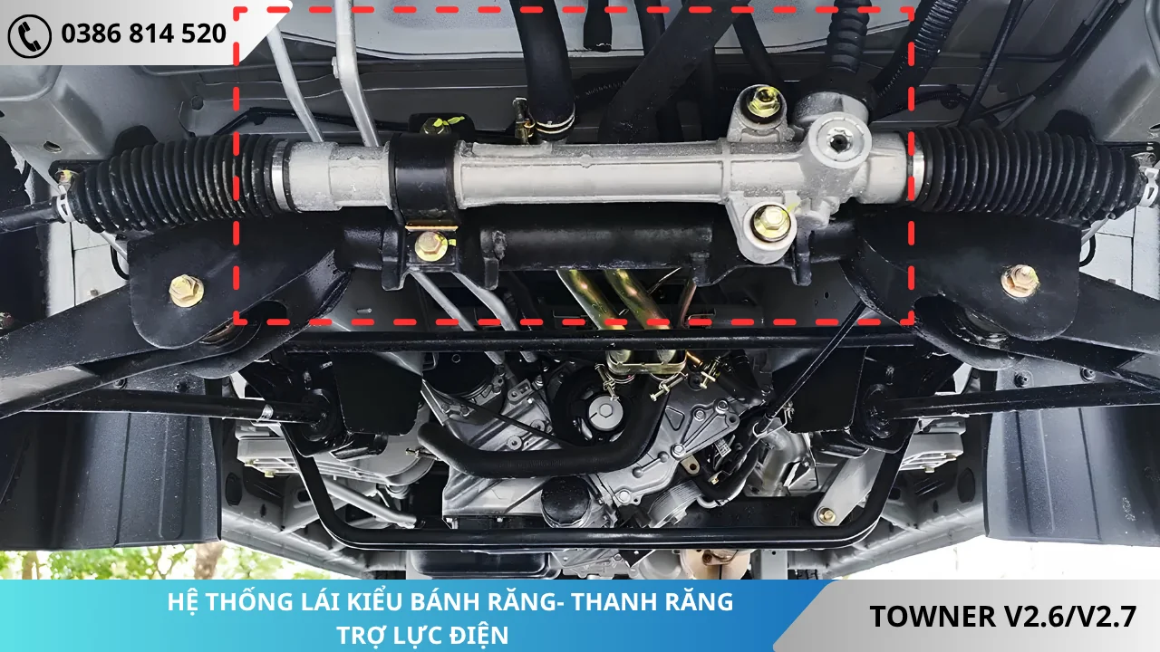 Hệ thống lái xe van Thaco Towner