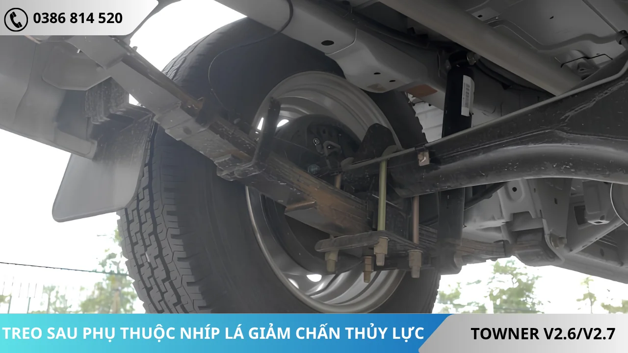Hệ thống treo sau xe Van Thaco Towner