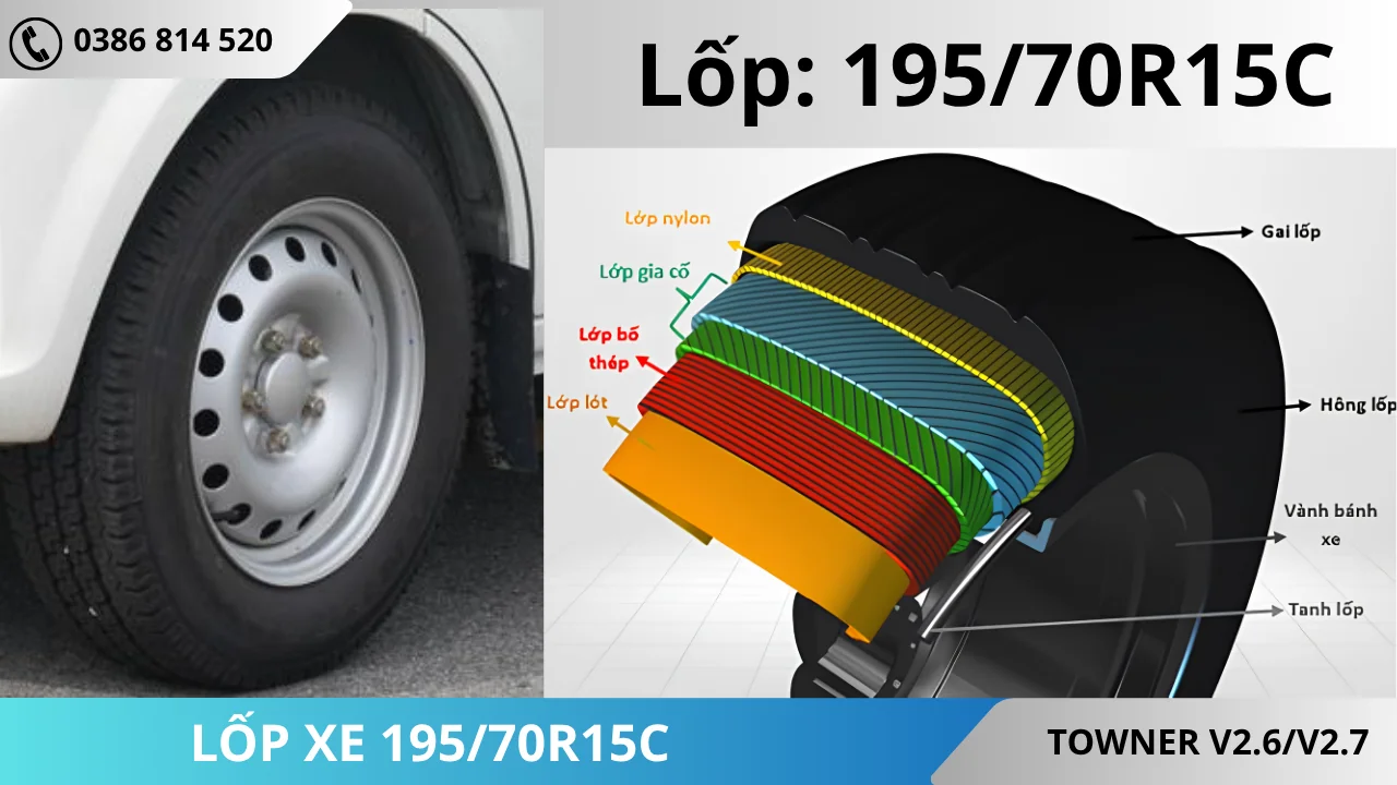 LỐP XE 19570R15C