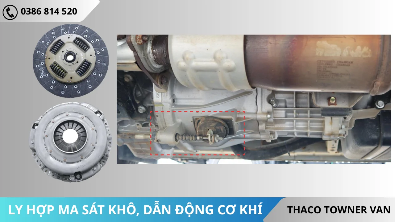Ly hợp xe Van số sàn Thaco Towner