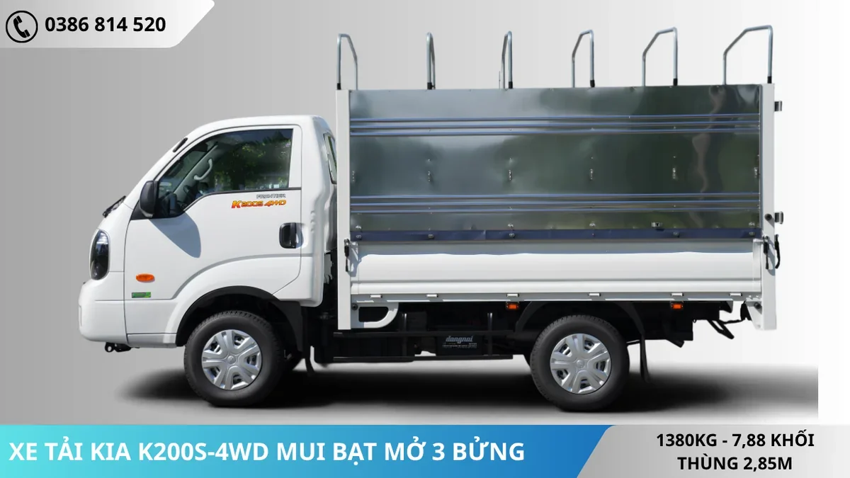 MẶT HÔNG K200SD-4WD MUI BẠT 3 BỬNG MẶT HÔNG K200SD-4WD MUI BẠT 3 BỬNG