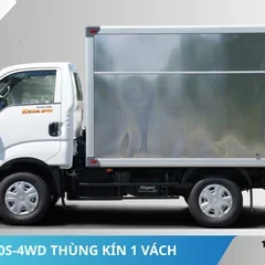 Mặt bên xe tải Kia K200S-4WD thùng kín 1 vách
