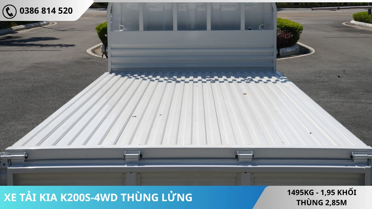SÀN THÙNG LỬNG MỞ 3 BỬNG KIA K200S-4WD