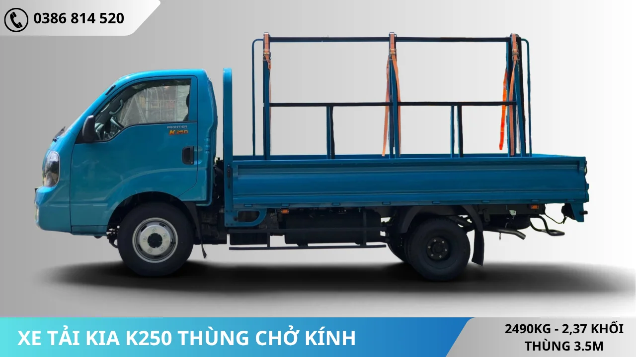 THÂN XE KIA K250 GÁ CHỞ KÍNH