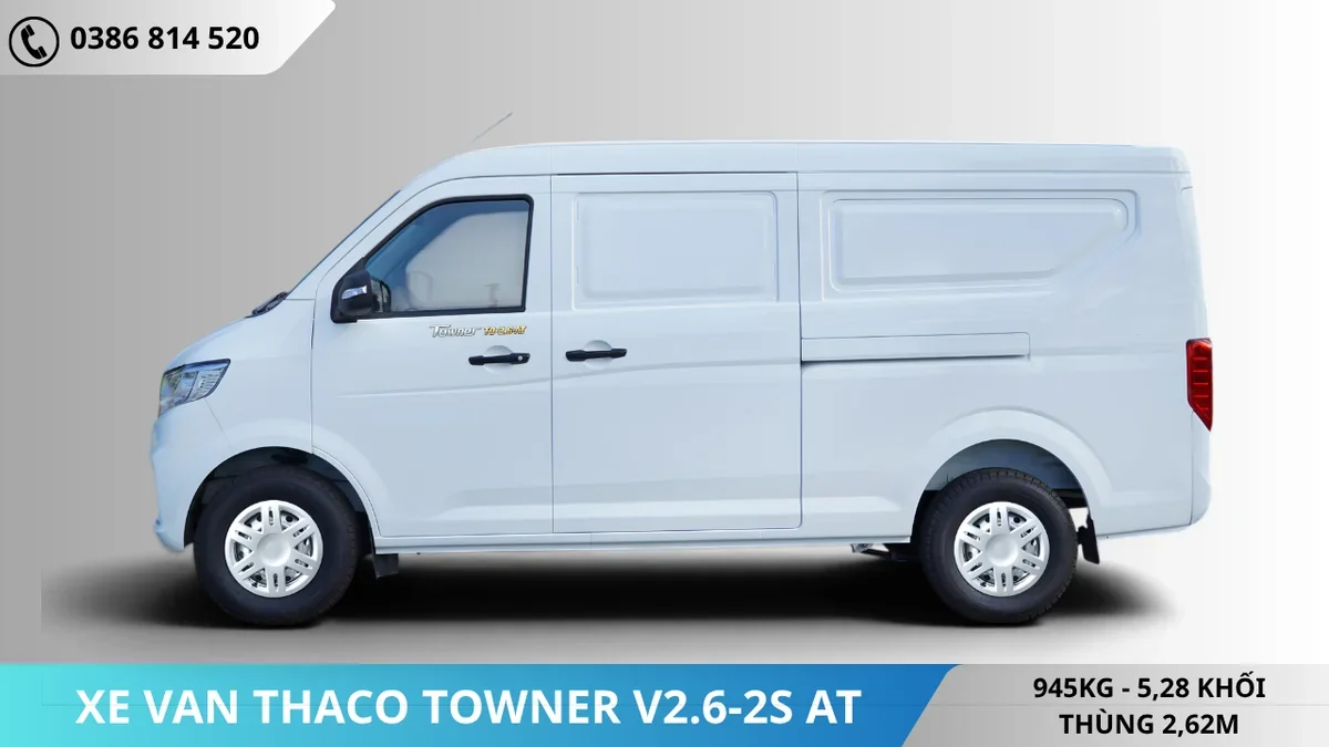 Thân Xe van Thaco Towner V2.6-2S-AT Thân Xe van Thaco Towner V2.6-2S-AT