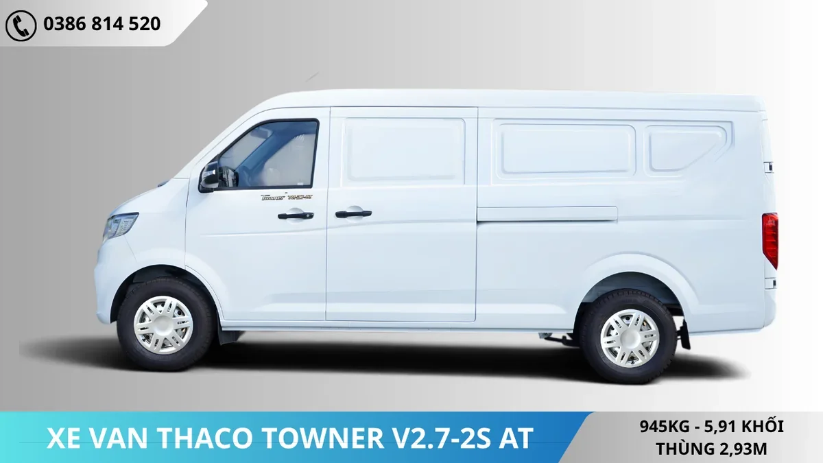 Thân Xe van Thaco Towner V2.7-2S-AT mới Thân Xe van Thaco Towner V2.7-2S-AT