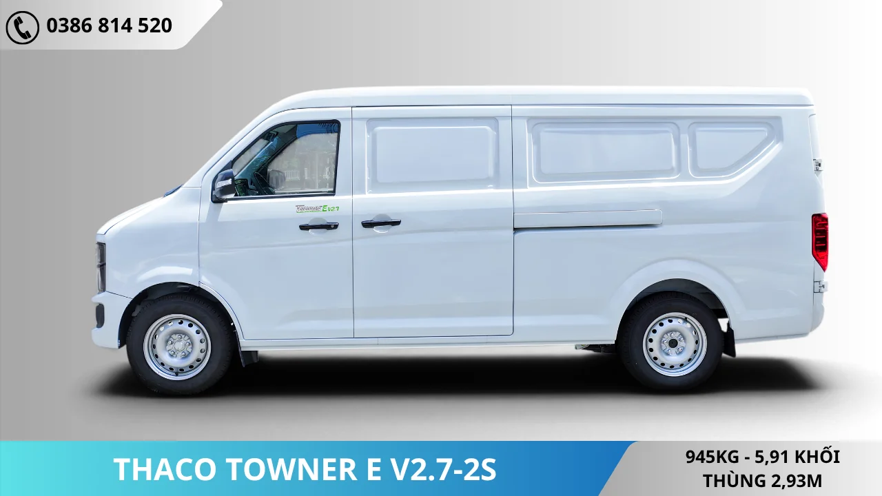 Thân Xe van điện Thaco Towner E V2.7-2S
