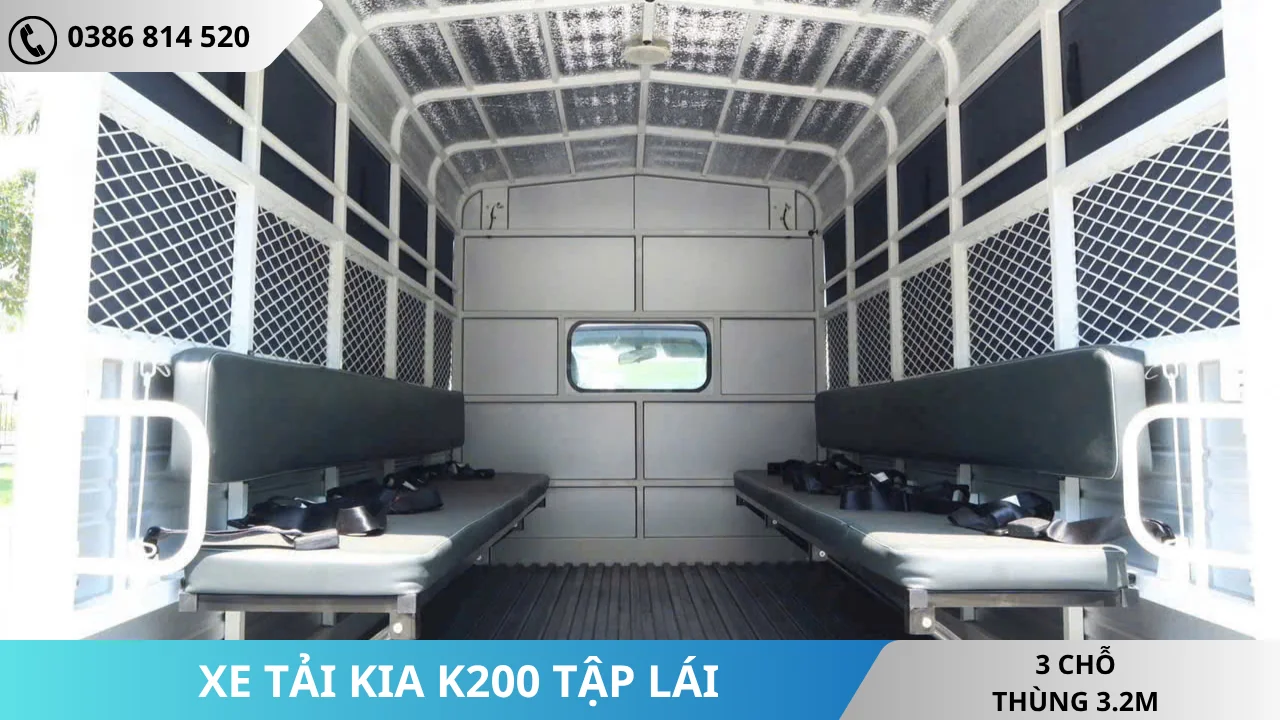 Thùng xe tập lái Kia K200