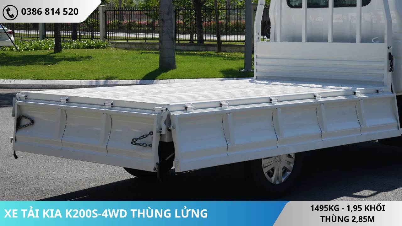 VÁCH BỬNG KIA K200S-4WD THÙNG LỬNG