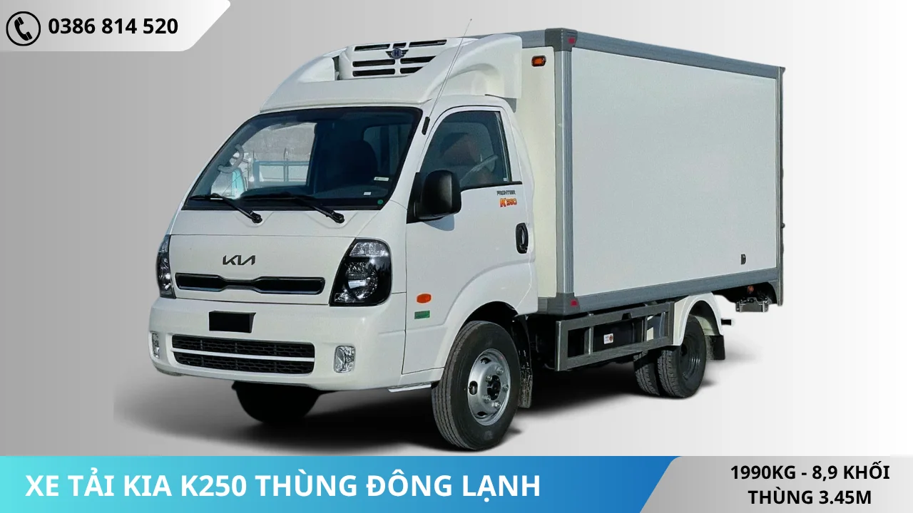 Xe tải Kia K250 thùng đông lạnh
