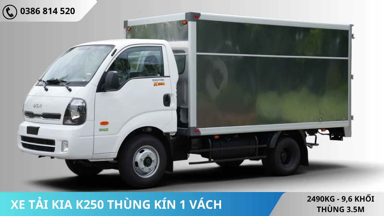 Xe tải Kia K250 thùng kín