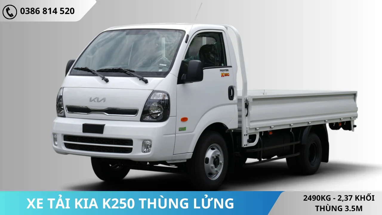 Xe tải Kia K250 thùng lửng