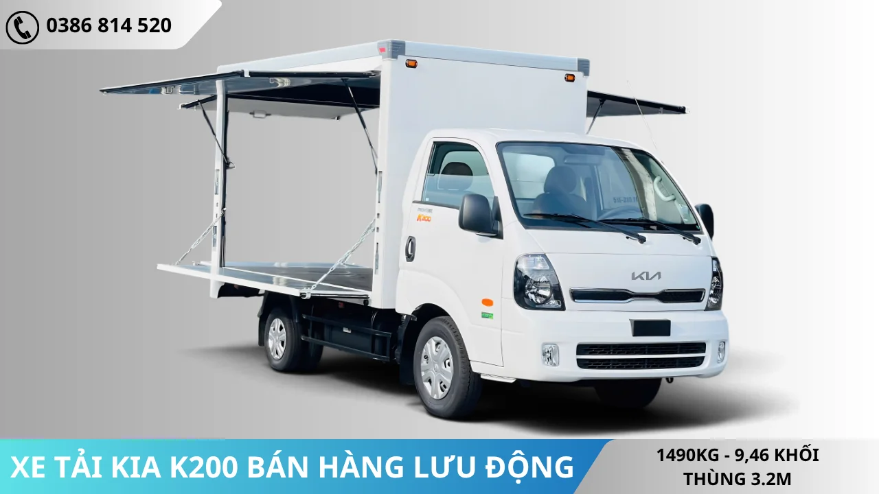 Xe tải Kia K200 bán hàng lưu động