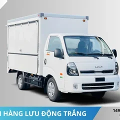 Xe tải Kia K200 bán hàng lưu động màu trắng Xe tải Kia K200 bán hàng lưu động